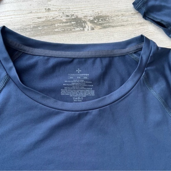TOMMIECOPPER Size 2XL Long Sleeves Athletic‎ Shirts Navy Blue - Picture 6 of 10